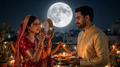 करवा चौथ पर छलनी से क्यों देखते हैं पति और चांद का चेहरा? जानें