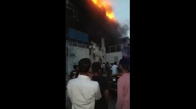 नोएडा: फैक्ट्री में भीषण आग, 10 घंटे बाद भी पूरी तरह काबू नहीं, 40 से अधिक लोग घायल