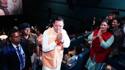 देहरादून: सीएम पुष्कर सिंह धामी ने देखी फिल्म 'द केरला स्टोरी 2'