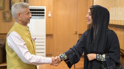 जयशंकर ने यूएई मंत्री रीम अल हाशिमी से की मुलाकात, पश्चिम एशिया संघर्ष और भारतीय समुदाय की सुरक्षा पर की चर्चा