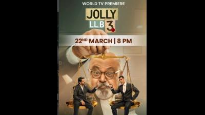 ‘जॉली एलएलबी 3’ का वर्ल्ड टेलीविजन प्रीमियर 22 मार्च को, दोनों ‘जॉली’ के बीच कानूनी जंग