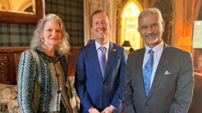 पेरिस में जी7 विदेश मंत्रियों की बैठक : सर्जियो गोर ने विदेश मंत्री जयशंकर और रुबियो से की मुलाकात