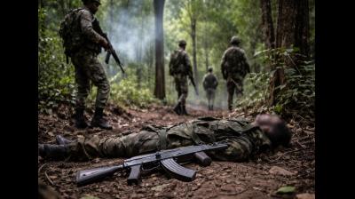 छत्तीसगढ़: सुरक्षा बलों के साथ मुठभेड़ में पांच लाख रुपए का इनामी माओवादी ढेर