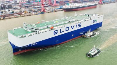 10,000 से अधिक वाहन ले जाने में सक्षम जहाज ने समुद्री परीक्षण शुरू किया