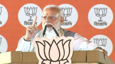 टीएमसी का भय या भाजपा का भरोसा..., बंगाल में लोगों के सामने दो विकल्प : पीएम मोदी