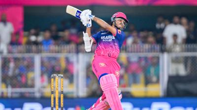 आईपीएल 2026: बारिश के बाद जायसवाल-सूर्यवंशी का तूफान, सिर्फ 11 ओवरों में आरआर ने बनाए 150 रन