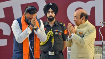 बिहार के सीएम बने सम्राट चौधरी, अमित शाह, राजनाथ सिंह और नीतीश कुमार ने दी बधाई
