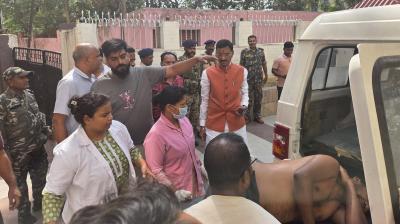 रांची में दिनदहाड़े कारोबारी को मारी गोली, सांसद संजय सेठ ने कानून-व्यवस्था पर उठाए सवाल