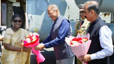 राष्ट्रपति द्रौपदी मुर्मु छह दिवसीय दौरे पर शिमला पहुंचीं, अटल सुरंग का दौरा करेंगी