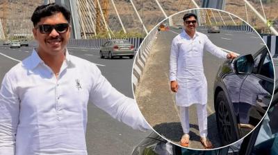 महापौर रवि लांडगे की फोटो से मचा बवाल, मिसिंग लिंक पर 'नो-स्टॉप' नियम की उड़ाई धज्जियां