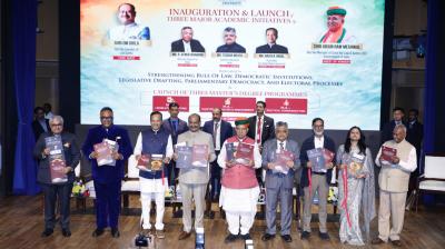 लोकसभा अध्यक्ष और कानून मंत्री ने जम्मू-कश्मीर विश्वविद्यालय के तीन नए मास्टर डिग्री कार्यक्रमों का किया शुभारंभ