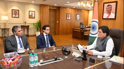 पीयूष गोयल ने लॉरियल ग्रुप के अधिकारियों के साथ की बैठक, भारत के ब्यूटी और पर्सनल केयर सेक्टर को बढ़ावा देने पर की चर्चा