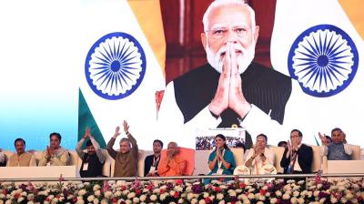 पीएम मोदी ने किया इंडिया चिप लिमिटेड फैक्ट्री का भूमि पूजन, कहा- 'सेमीकंडक्टर इकोसिस्टम का बड़ा सेंटर बनेगा यूपी'