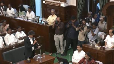 सीएम विजय ने विधानसभा में विश्वास प्रस्ताव पेश किया, कांग्रेस, वाम दल और वीसीके ने दिया समर्थन