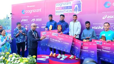 नई दिल्ली मैराथन: कार्तिक करकेरा ने जीता खिताब, 3 टॉप पुरुषों ने एशियन गेम्स के लिए क्वालीफाई किया