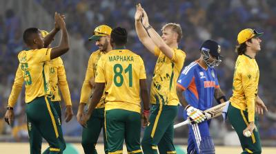 टी20 वर्ल्ड कप: साउथ अफ्रीका ने रोका भारत का विजय रथ, 'सुपर-8' मुकाबले में 76 रनों से हराया