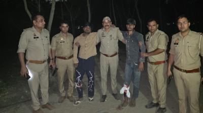 नोएडा: पुलिस मुठभेड़ में हत्या के दो आरोपी घायल, दो नाबालिग हिरासत में