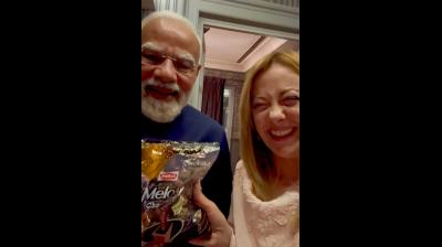 प्रधानमंत्री मोदी ने इटली की पीएम मेलोनी को भेंट की 'मेलोडी'