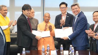 सीएम योगी के सिंगापुर दौरे का दूसरा दिन: जेवर एयरपोर्ट पर दो प्रोजेक्ट्स में 4,458 करोड़ रुपए निवेश की मंजूरी