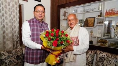 सीएम धामी ने पद्म भूषण सम्मान मिलने पर भगत सिंह कोश्यारी को दी बधाई, बताया उत्तराखंड का गौरव