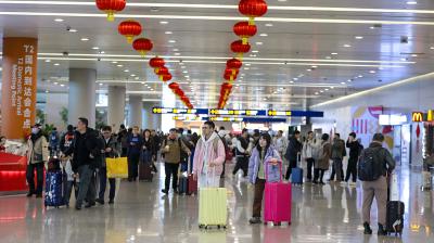 2026 चीनी नववर्ष की छुट्टियों में 1.7796 करोड़ लोगों ने चीन में प्रवेश किया और बाहर निकले