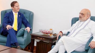 अमेरिकी राजदूत गोर की केंद्रीय गृहमंत्री अमित शाह से मुलाकात, आतंकवाद और नशीले पदार्थों समेत कई मुद्दों पर हुई चर्चा